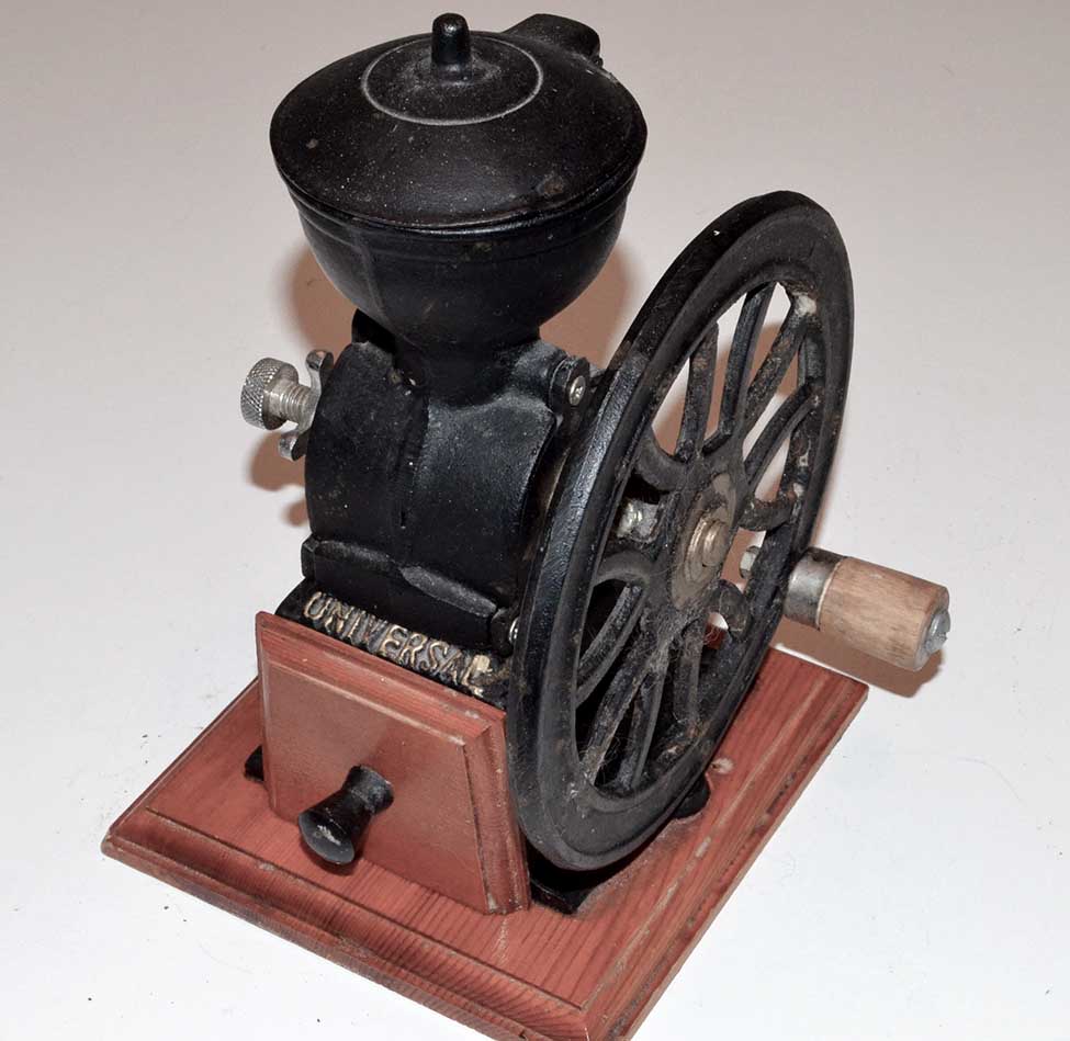 Antique Universal Cast Iron Coffee Grinder eBay