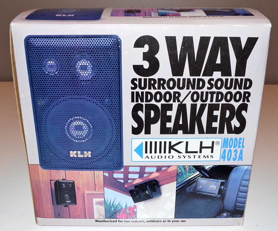 NEW KLH Model 403A Surround Sound Indoor/Outdoor Speakers eBay
