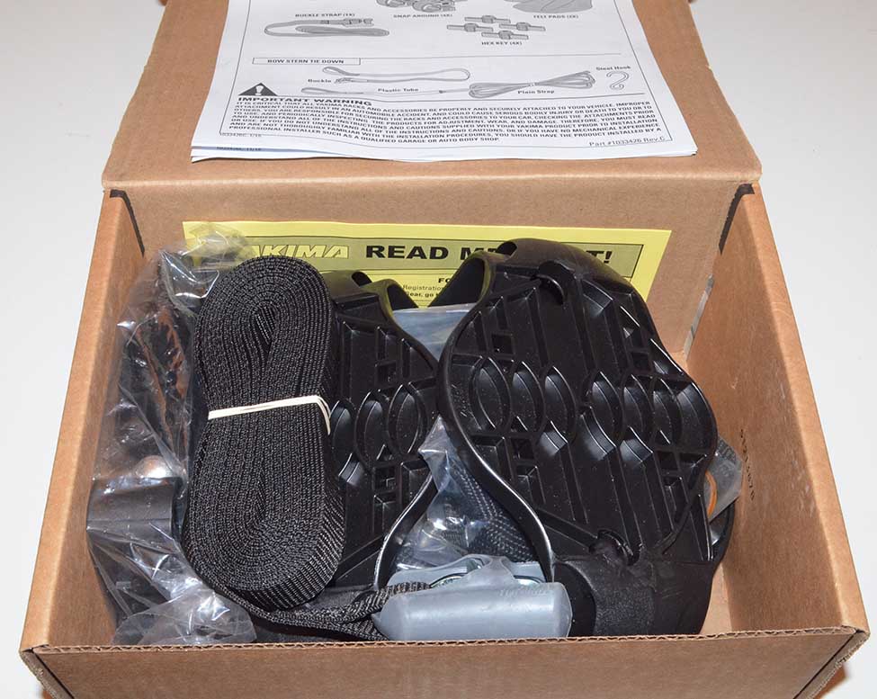 NEW Yakima Mako Saddles Rooftop Kayak Carrier with TieDown Straps