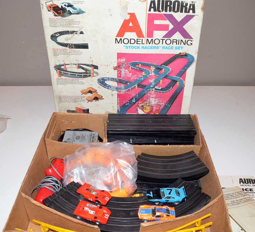 Vintage Aurora AFX Model Motoring Stock Racers HO Race Set 4 Slot
