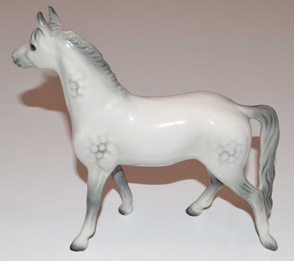 Rare Collectable Goebel Hummel Porcelain Horse Figurine White/Gray eBay